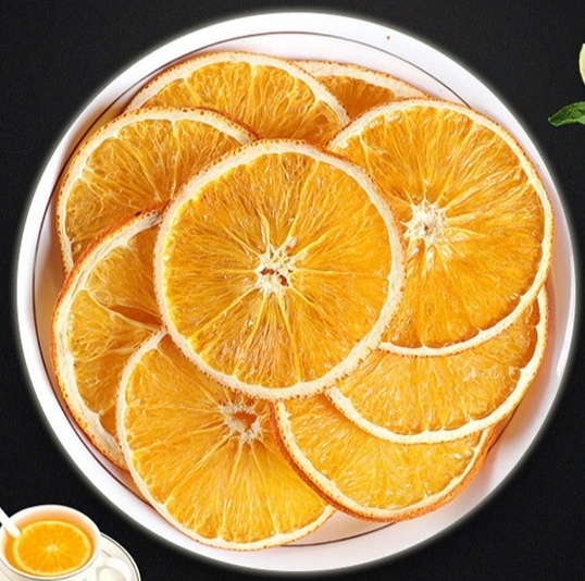Tranches d'orange lyophilisées