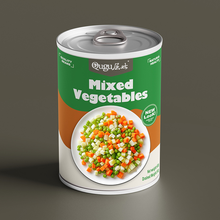 Conserves de légumes mélangés
