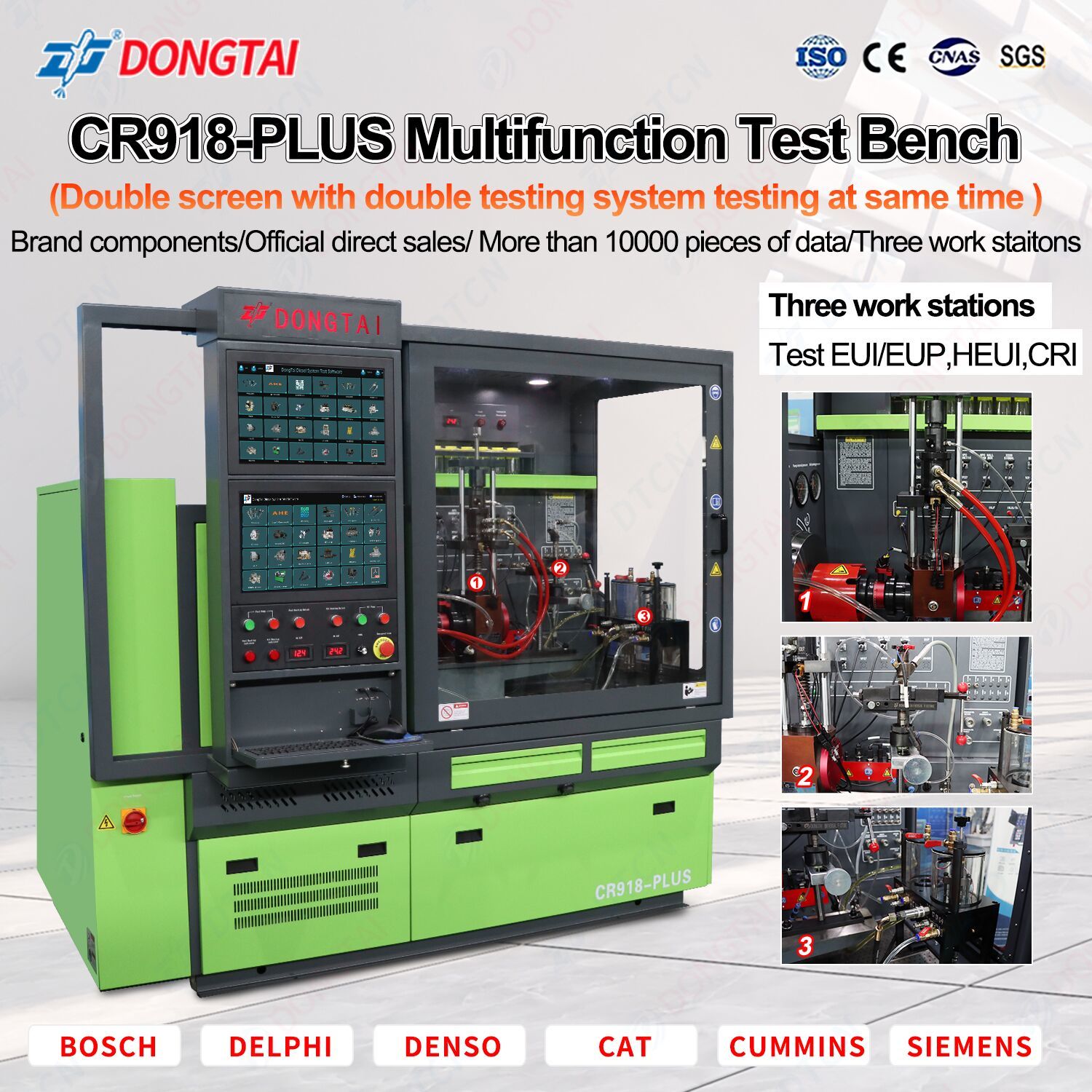 CR918PLUS muntifunctional common rail injector and pump test bench