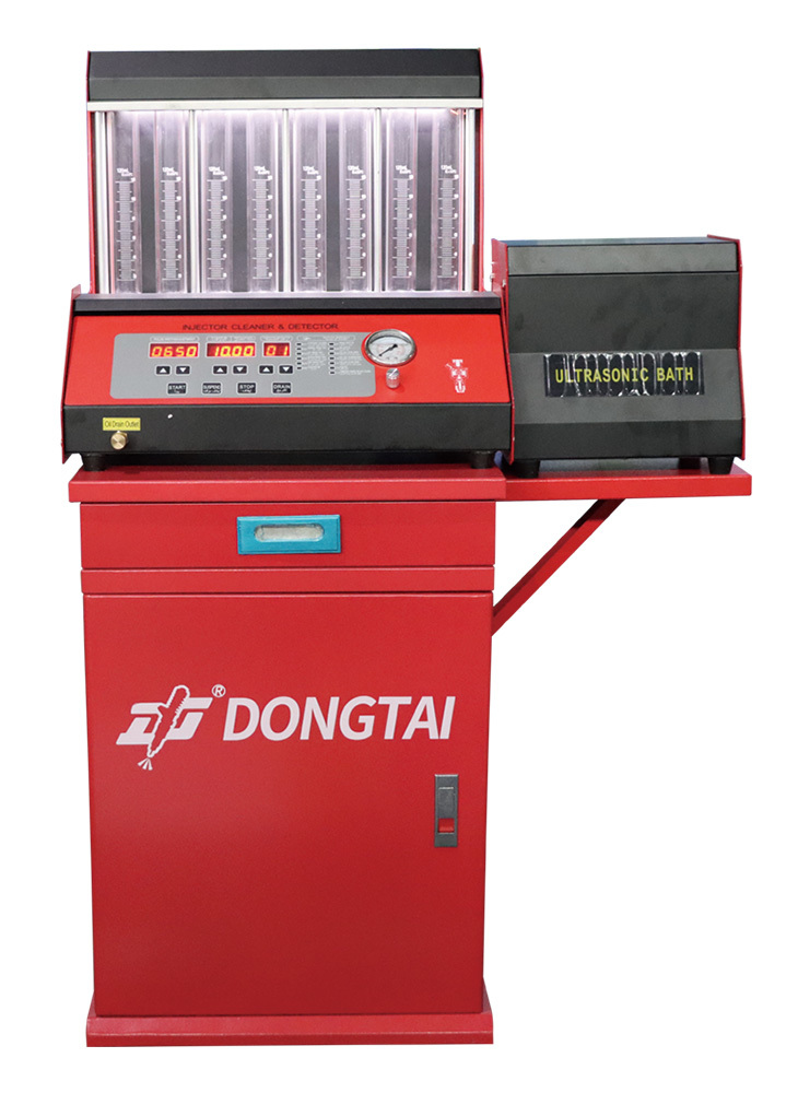 Probador de inyectores de gasolina DTQ200-8H y limpiador ultrasónico