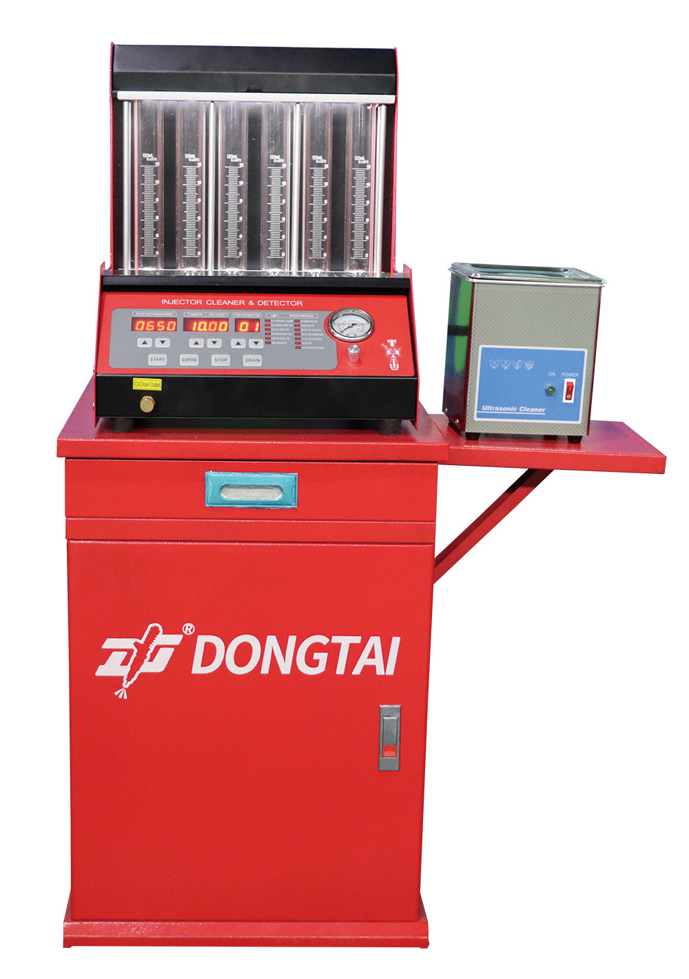 Probador de inyectores de gasolina DTQ200-6C y limpiador ultrasónico