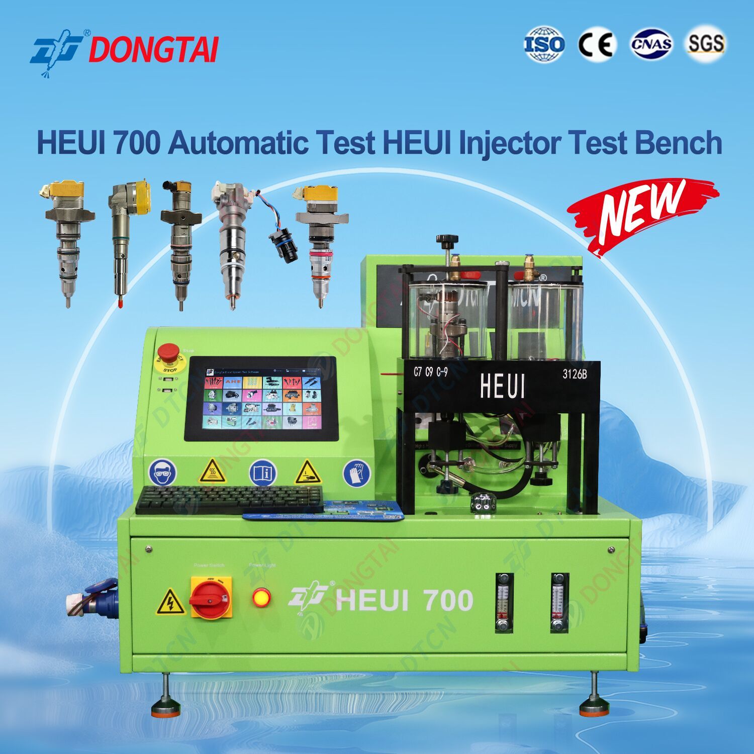 Banco de pruebas automático del inyector de la prueba HEUI 700 HEUI