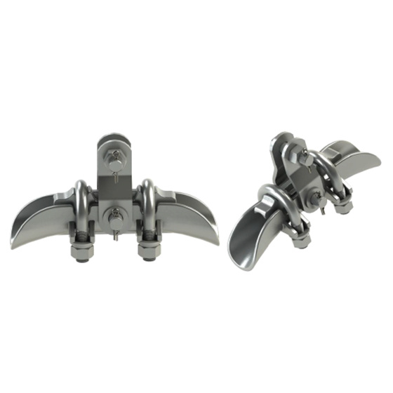 Center swing suspension clamp