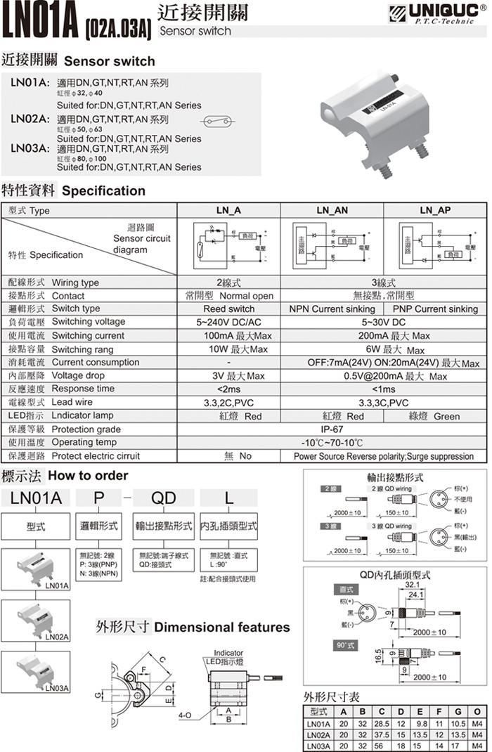 近接開關LN01A