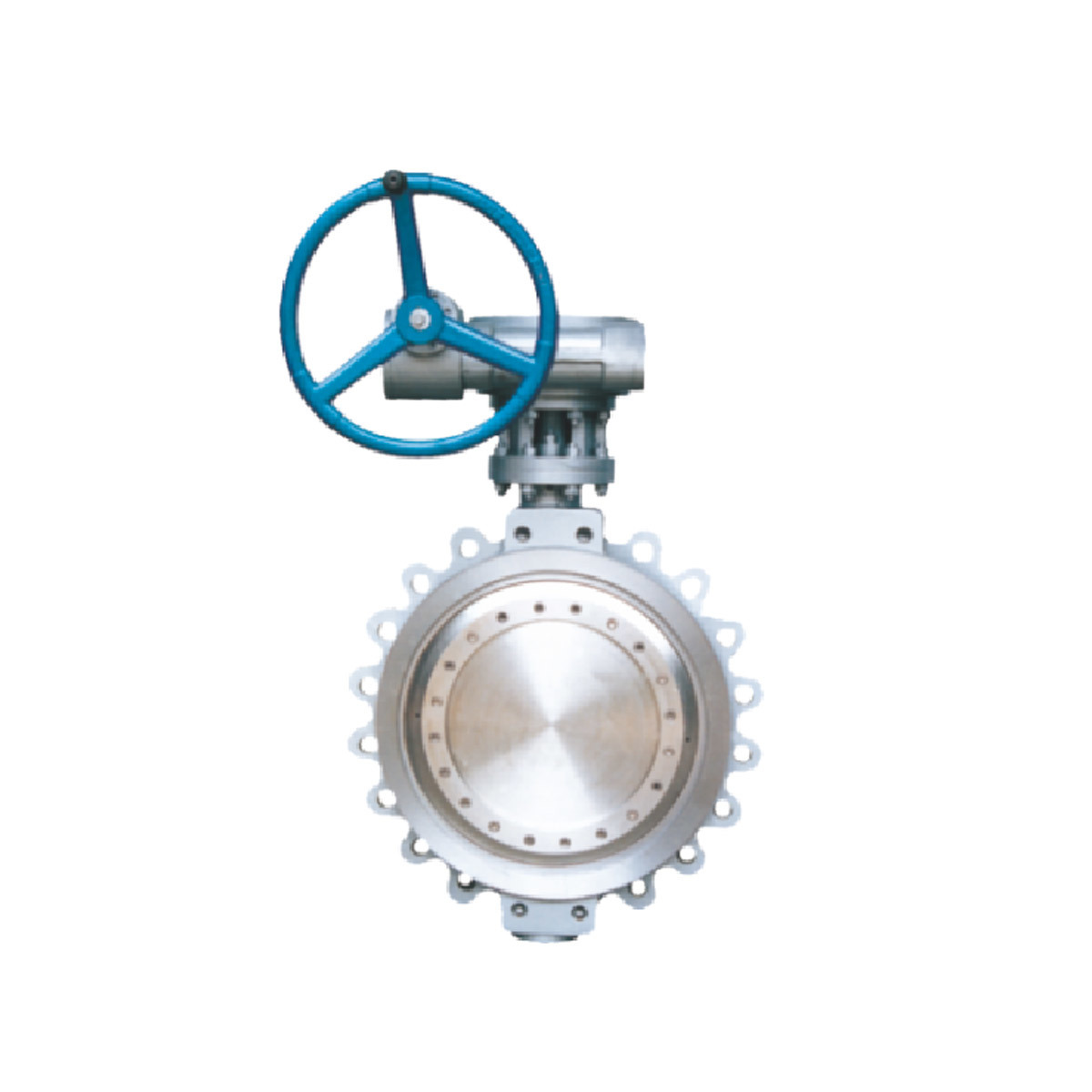 Wafer type metal hard seal butterfly valve