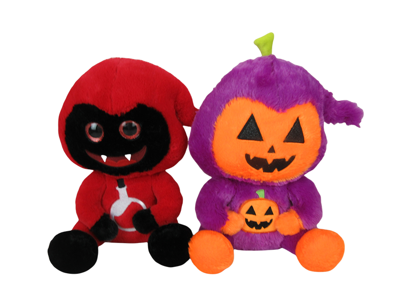 Ghost Stuffed Toys with Vampire and Pumpkin Head Faces