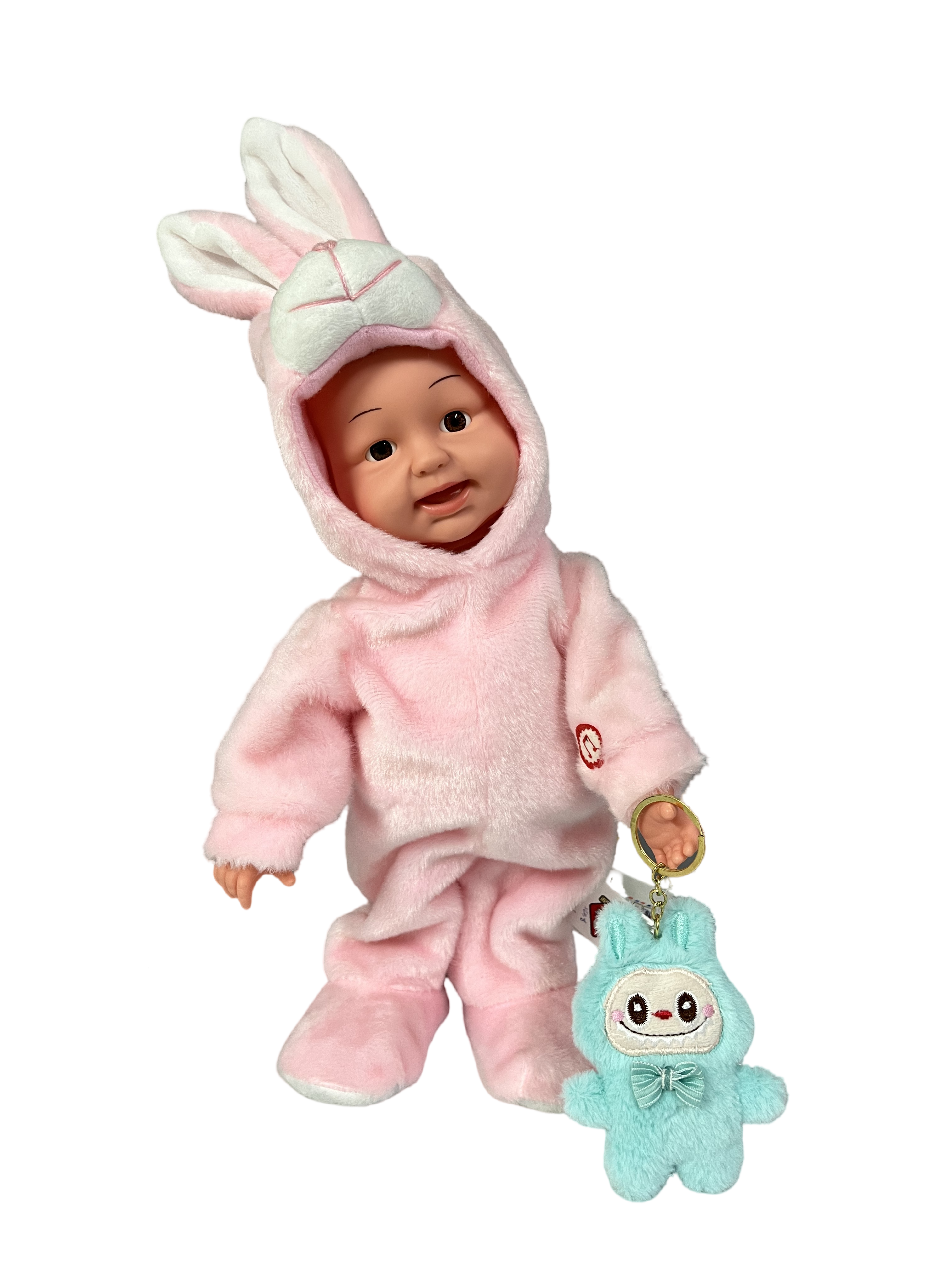 A Labubu-style Plush Toy with Cute Face