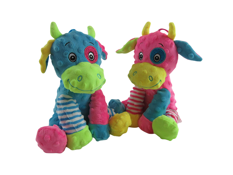 Colorblock Plush Dog Toy