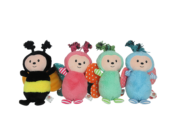 Easter Bee Plush Dog Toy