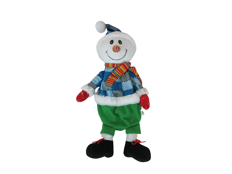 Christmas Plaid Patchwork Snowman