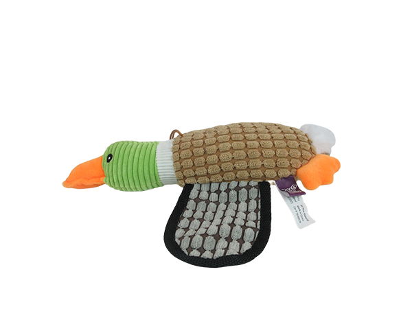 Duck Corduroy Plush Dog Toy