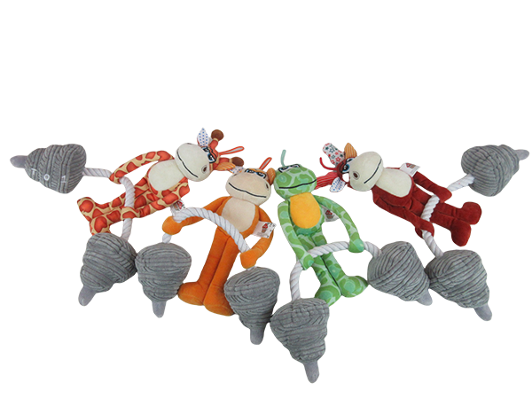 Barbell Plush Dog Toy