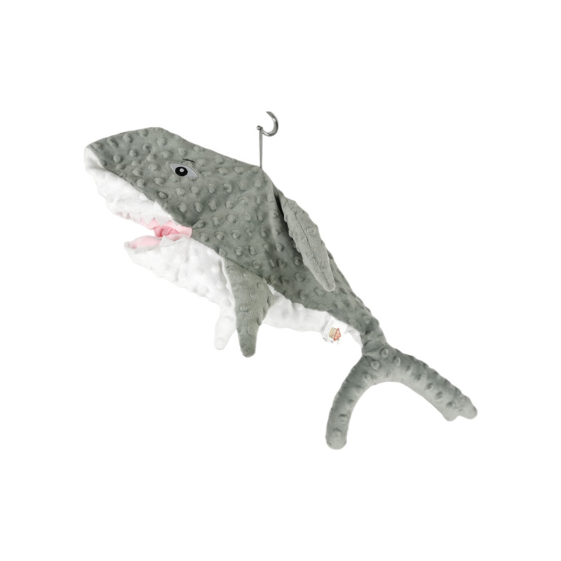 Shark Bubble Plush Dog Toy