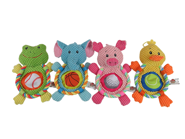 Animal Rope Plush Dog Toy