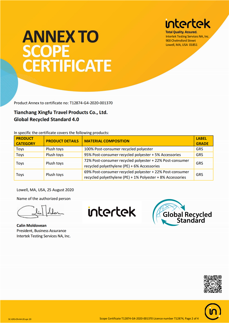 Certification