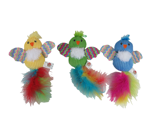 Corduroy Chick Catnip Plush Cat Toy