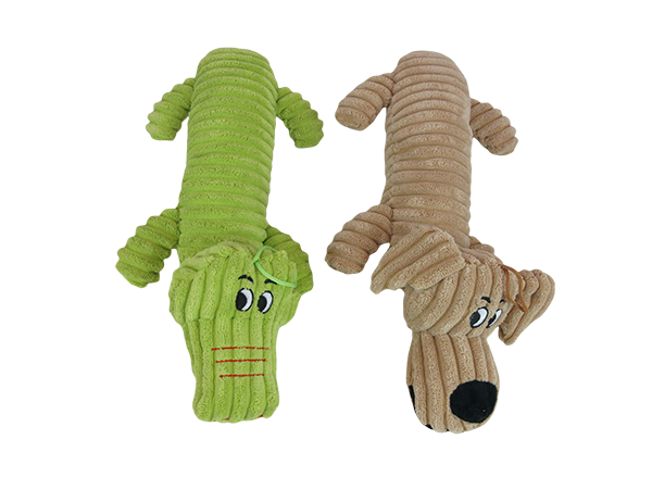 Corduroy Squeaky Puppy Plush Dog Toy