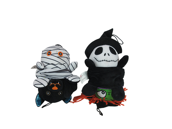 Halloween Flip Ball Plush Dog Toy