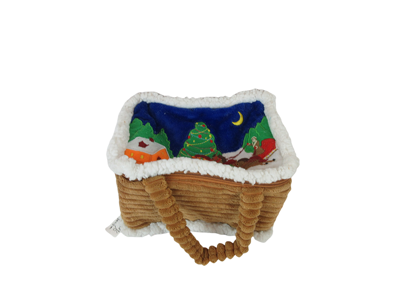 Corduroy Christmas Basket