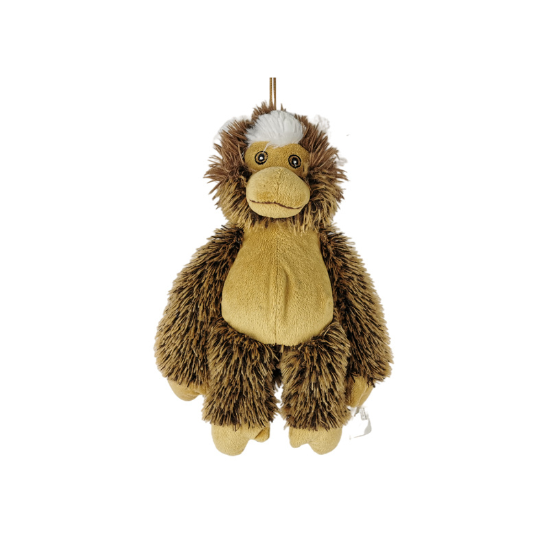 Hairy Orangutan Squeaky Plush Dog Toy