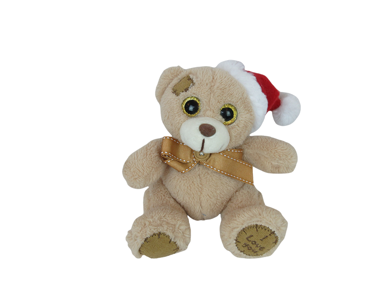 Patch Bear with Santa Hat