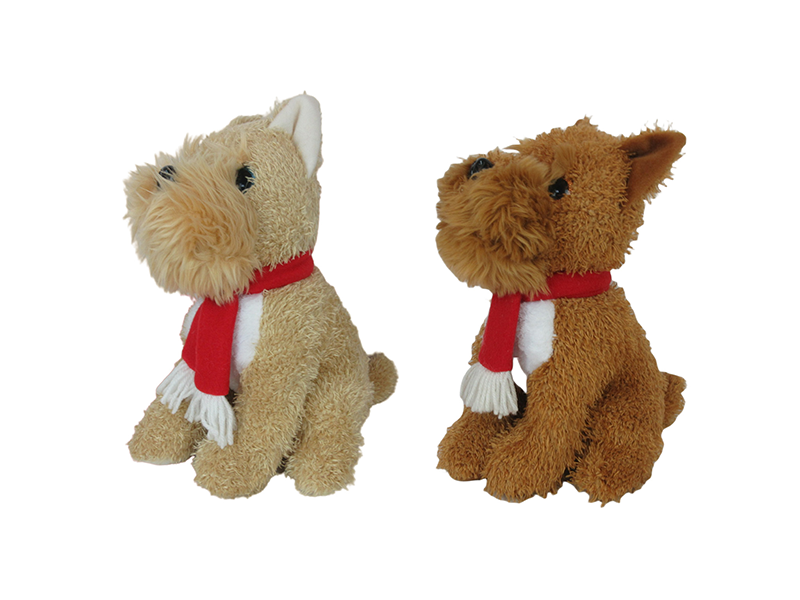Brown Schnauzer Plush Toy