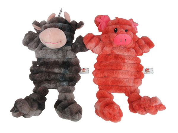 Soft Dyed Plush Dog Toy