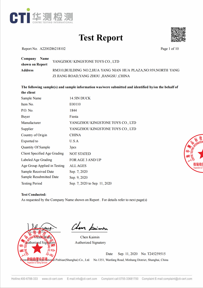 Certification