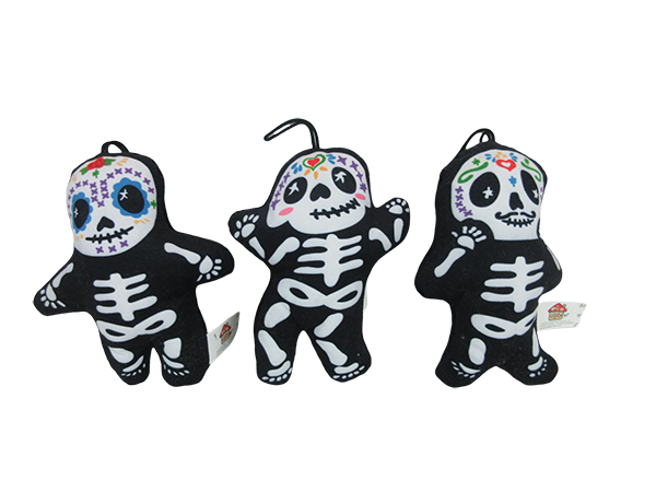 Halloween Skeleton Plush Dog Toy
