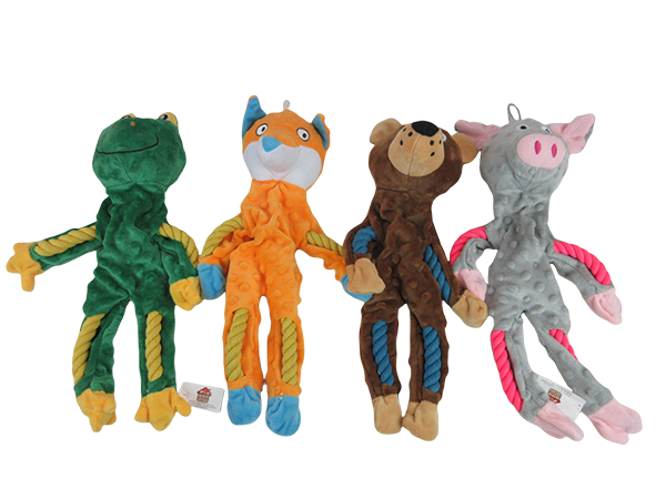 Animal Rope Plush Dog Toy