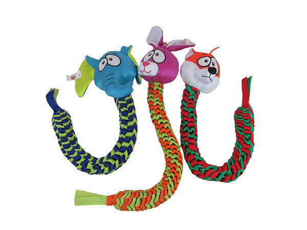 Animal Nylon Woven Plush Dog Toy