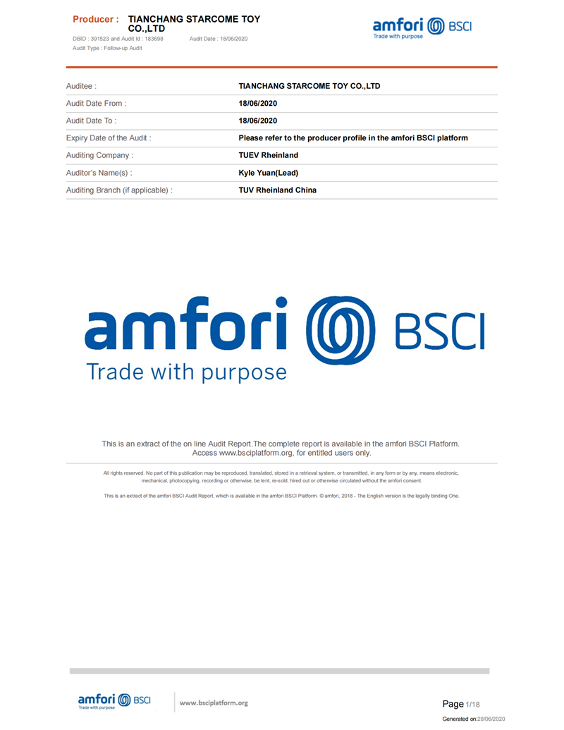 Certification