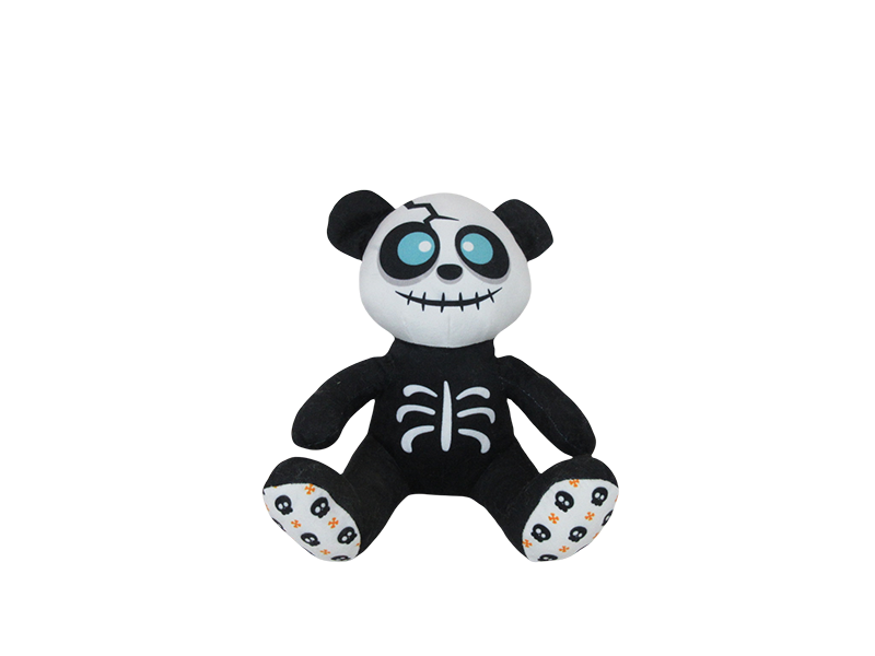 Scary Panda with Halloween Skull Print