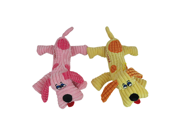 Corduroy Squeaky Puppy Plush Dog Toy