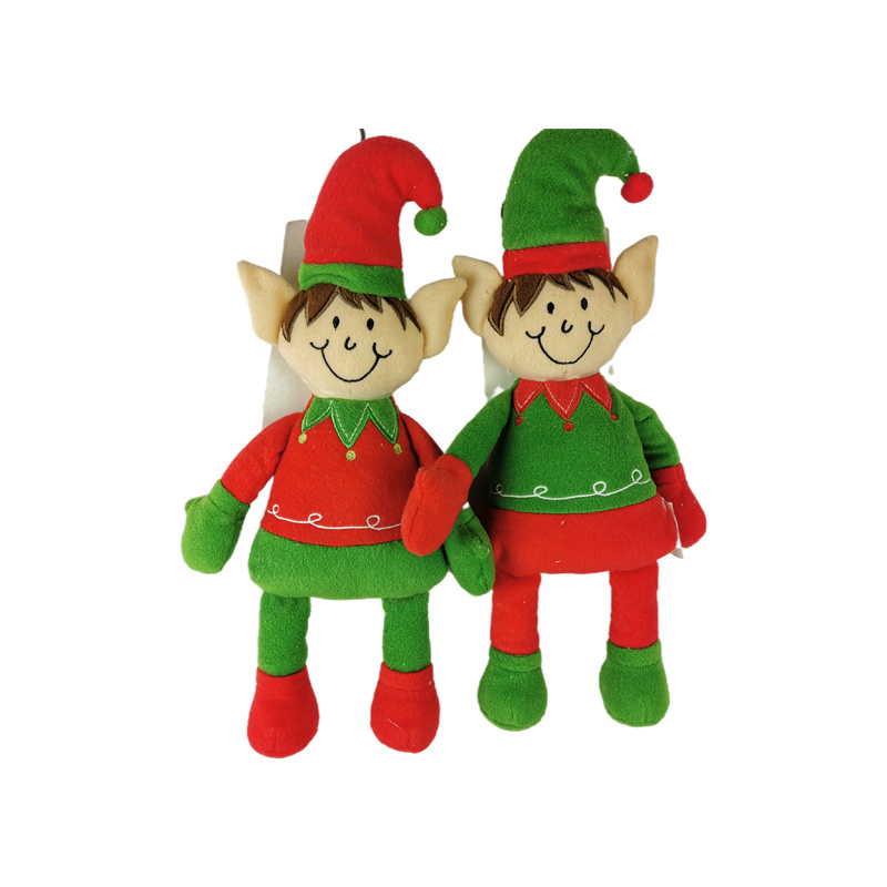 Christmas Elf Squeaky Plush Dog Toy