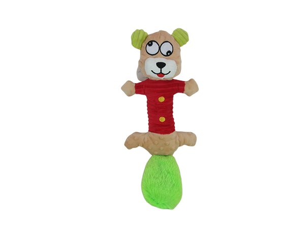 Corduroy Bubble Plush Stitching Plush Dog Toy