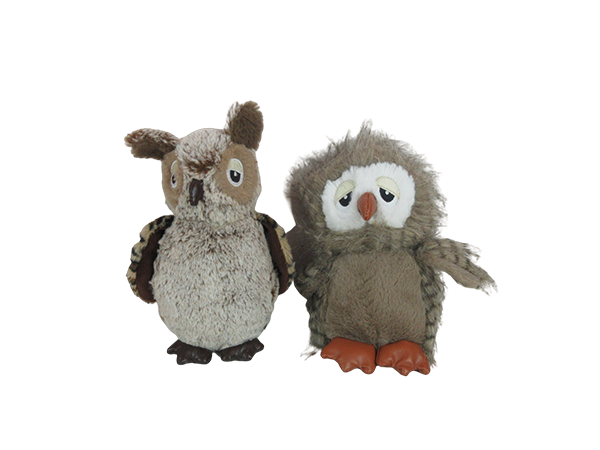 Owl Squeaky Plush Dog Toy