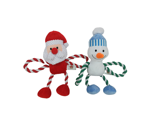 Christmas Rope Plush Dog Toy