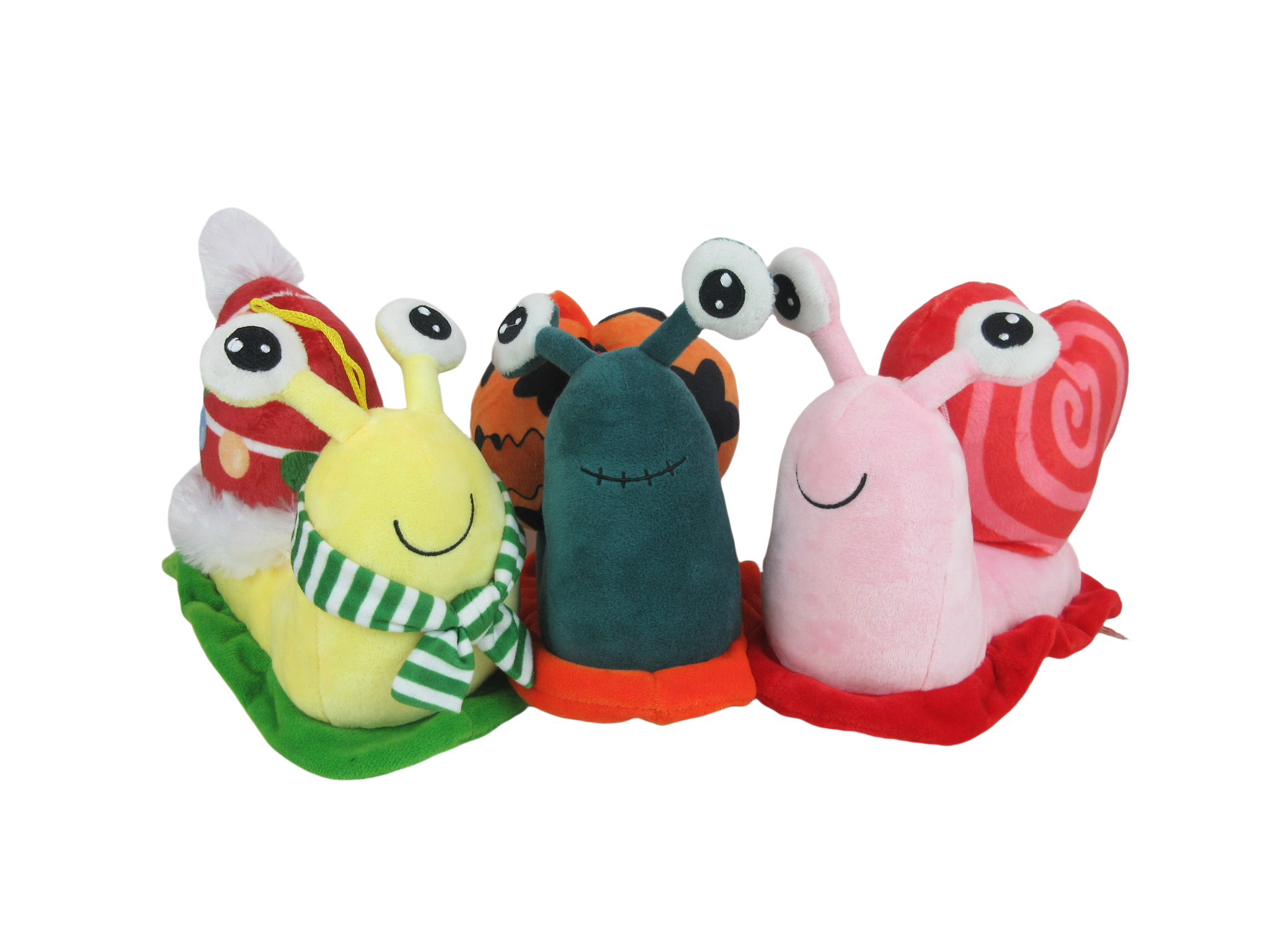 Themed Snail Plush Dog Toy