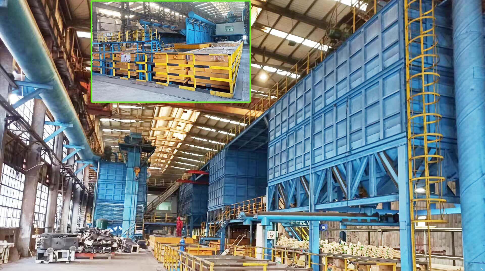 Yunnan Taibiao production line has an annual output of 30,000 tons of lost foam production line.