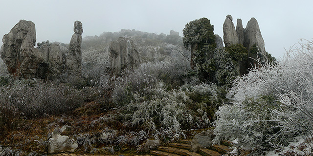 Guizhou Roof Jiuciping Scenic Area Stone Forest