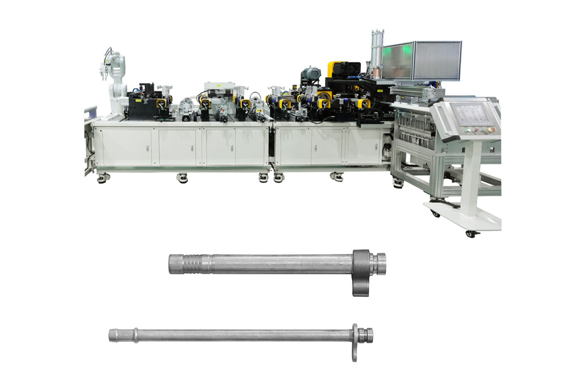 Automatic End forming Production line for Automotive A/C Pipeline