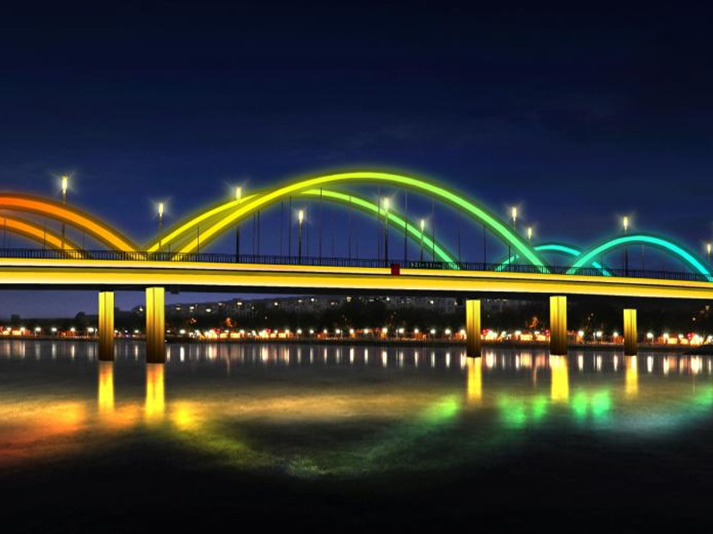 番禺區(qū)市橋河兩岸景觀照明工程德興橋、西麗橋及沿岸路樹項目)