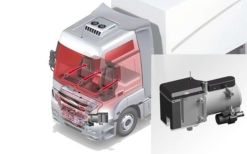 The low-temperature thermal management system solutions for Fuel-Powered Trucks:Independent Water Heating System The low-temperature thermal management system solutions for Fuel-Powered Trucks:Independent Water Heating System