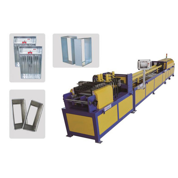 Folding square smoke outlet outer frame production line