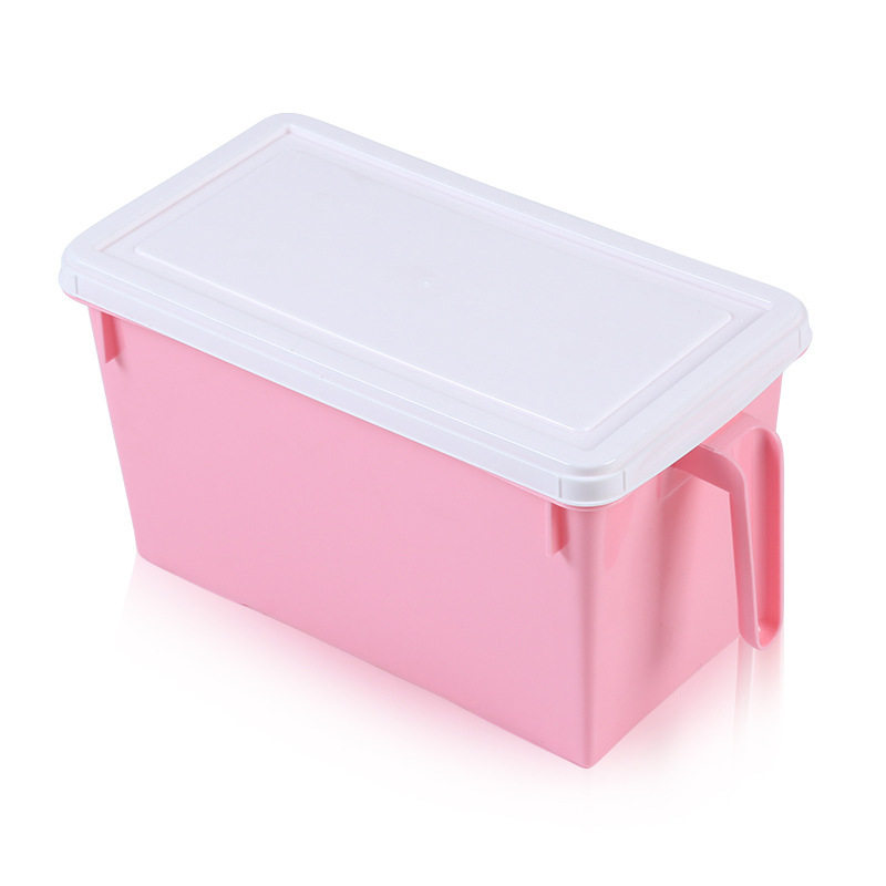 Tempat penyimpanan rumah warna-warni plastik tempat penyimpanan sistem dapur