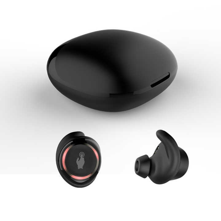 Earbud bluetooth OEM terbaik Tiongkok earphone stereo noise canceling headset nirkabel tws olahraga mic dengan bass dalam untuk iphone