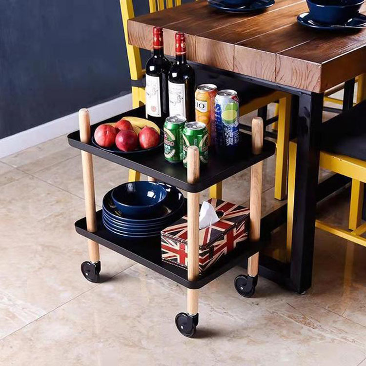 Utilitas Organizer troli multi-fungsi penyimpanan troli dengan pegangan dan roda dapat dikunci untuk RUMAH & dapur
