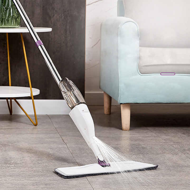 Obral besar pel Semprot air sehat datar microfiber untuk pembersih dapur lantai jendela rumah dengan kepala putar 360