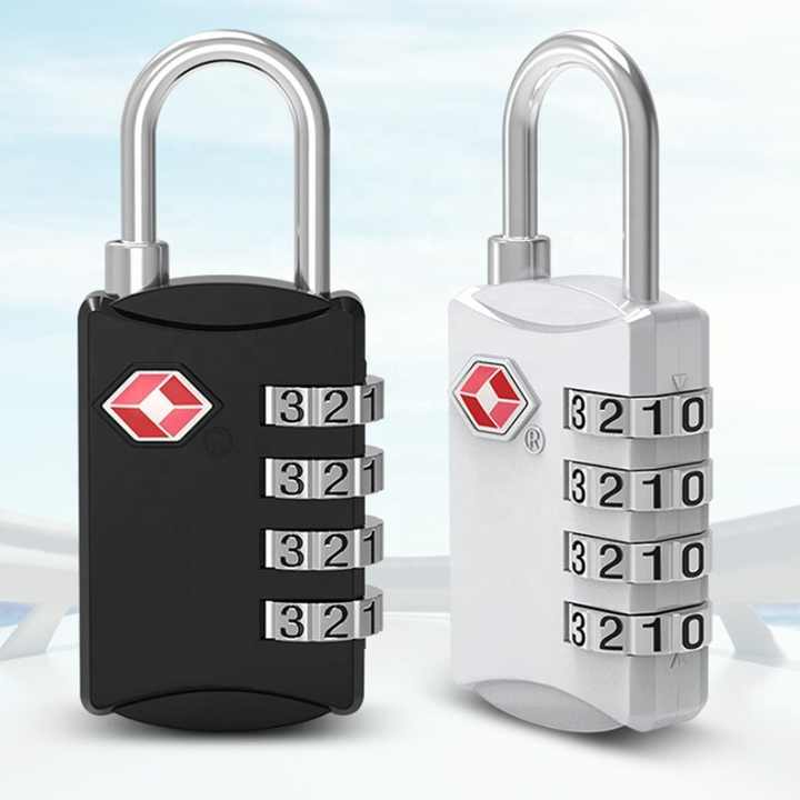TSA-309 gembok kunci kombinasi kunci bagasi TSA 3 digit multiwarna disetujui Travel Lock